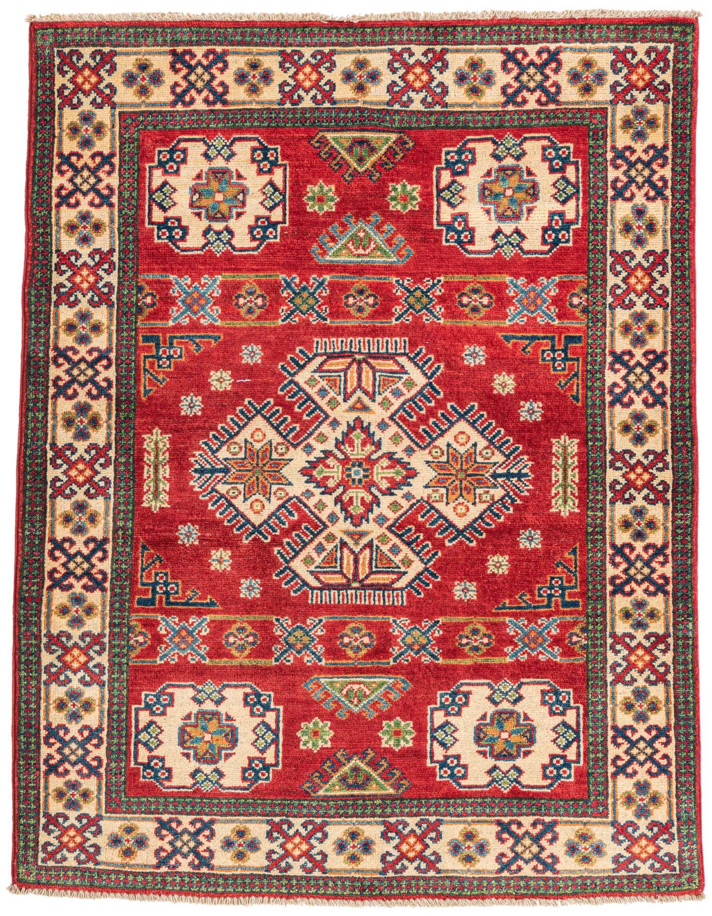 3' 6 x 5' Hand Knotted Kazak Rug