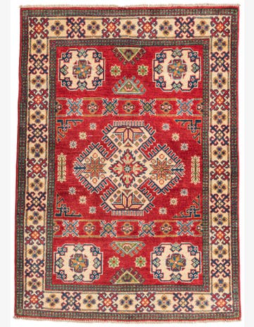 3' 6 x 5' Hand Knotted Kazak Rug
