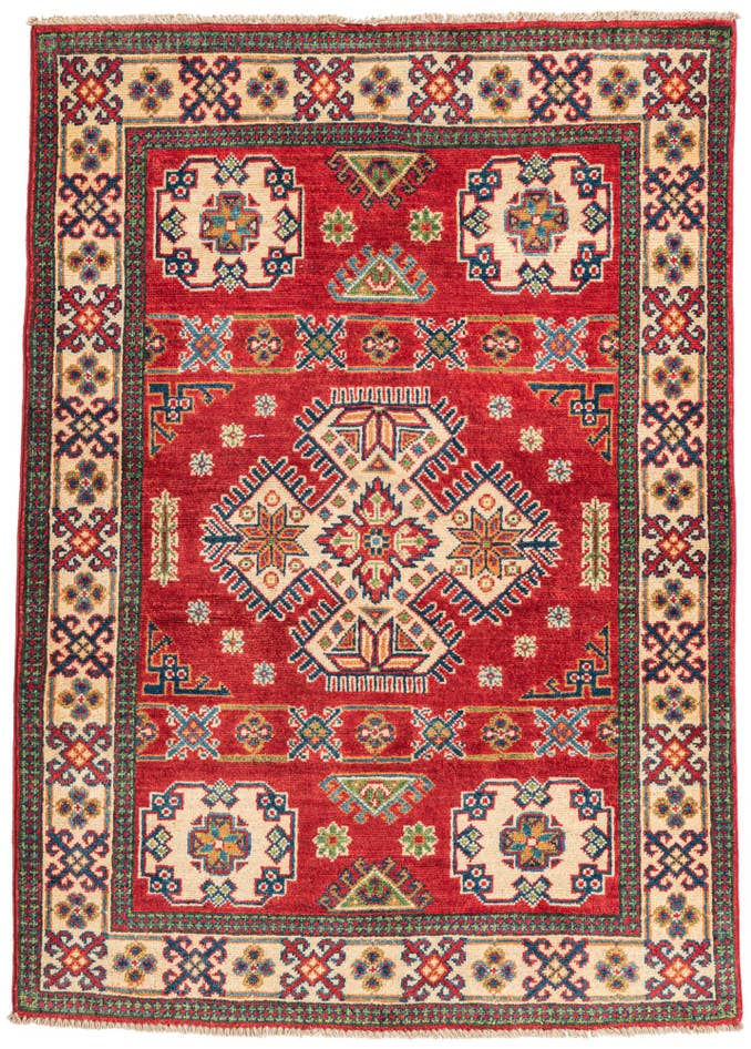 Detail image of 3' 6 x 5' Hand Knotted Kazak Rug
