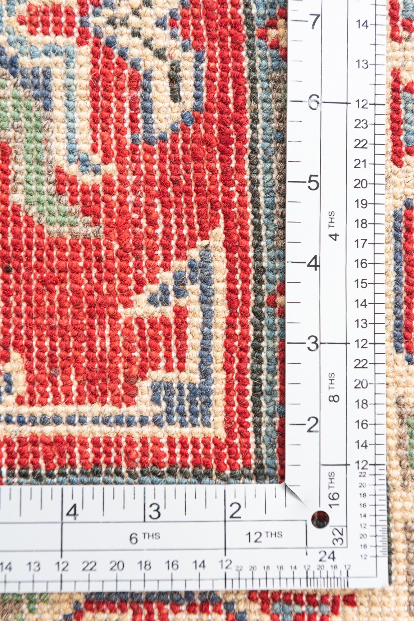3' 3 x 5' Hand Knotted Kazak Rug