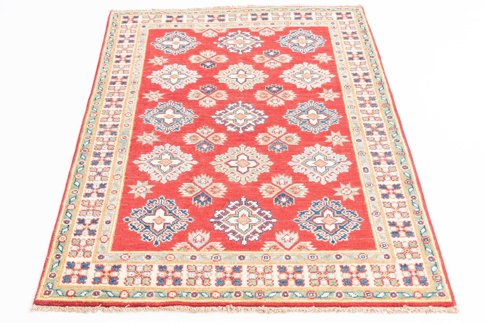 3' 3 x 4' 9 Hand Knotted Kazak Rug