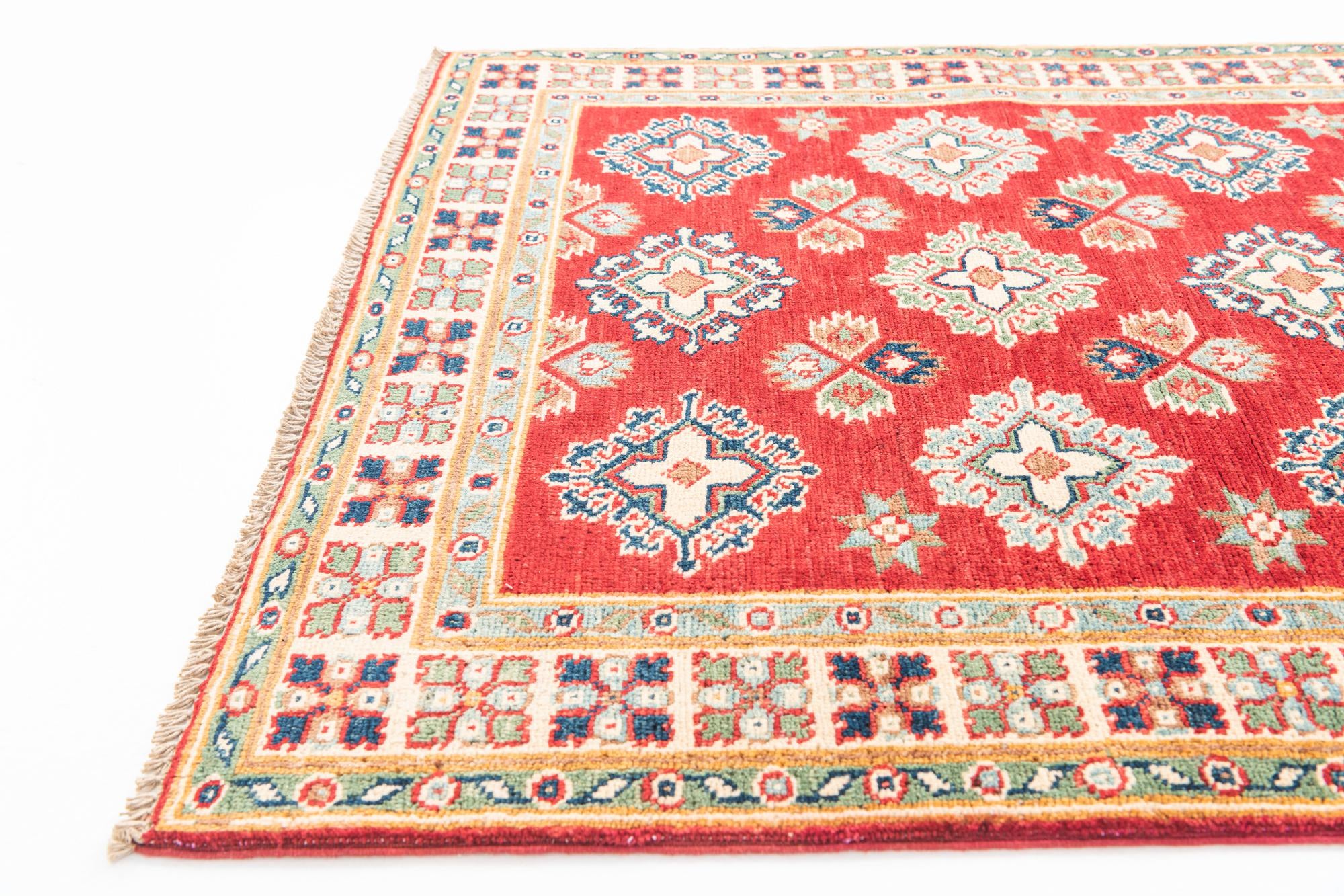 3' 3 x 4' 9 Hand Knotted Kazak Rug