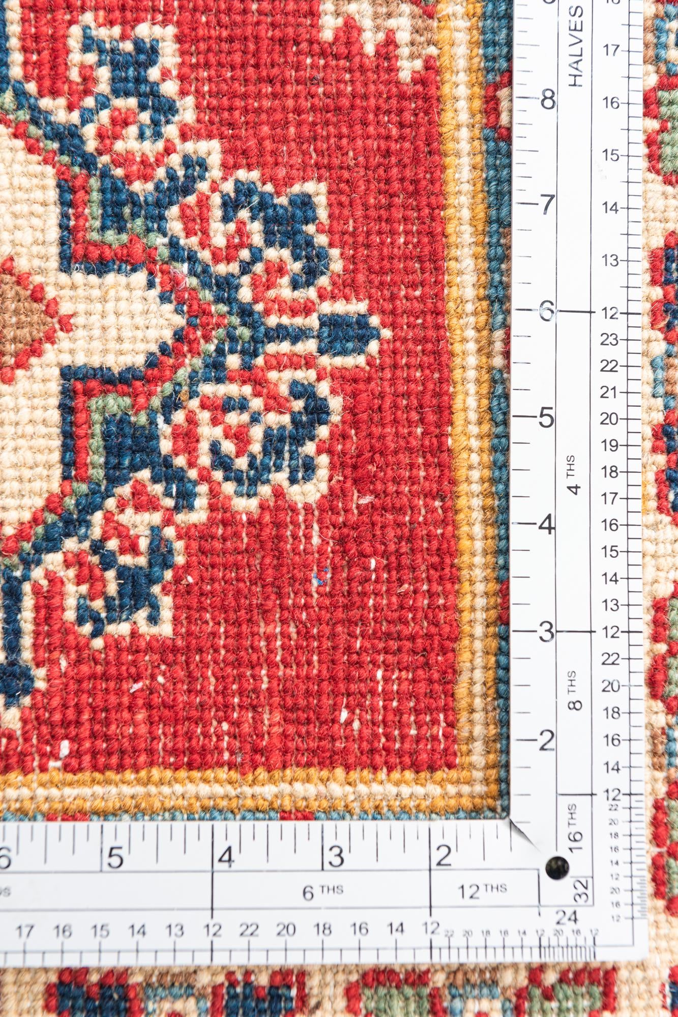 3' 3 x 4' 9 Hand Knotted Kazak Rug