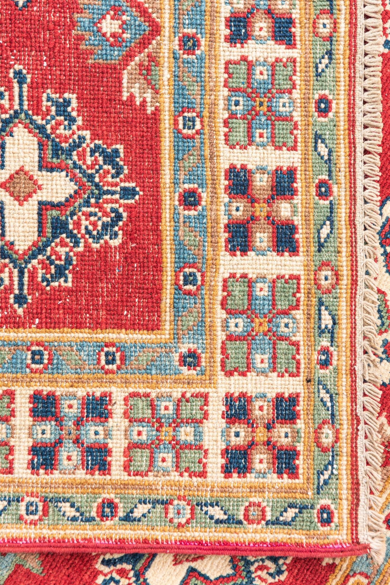 3' 3 x 4' 9 Hand Knotted Kazak Rug