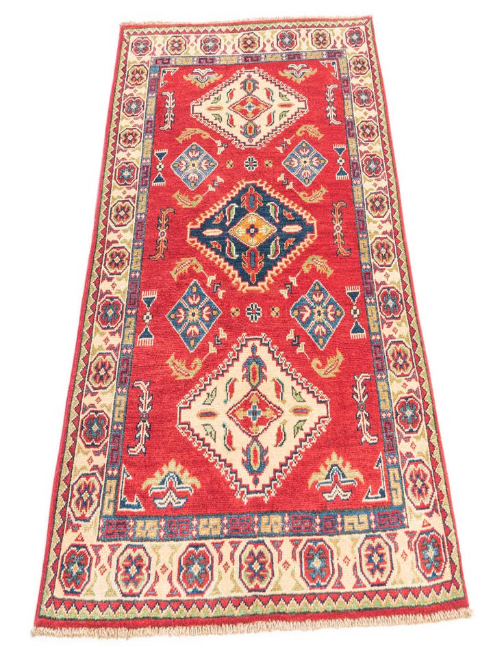 Detail image of 3' 4 x 4' 9  Hand Knotted Kazak Rug