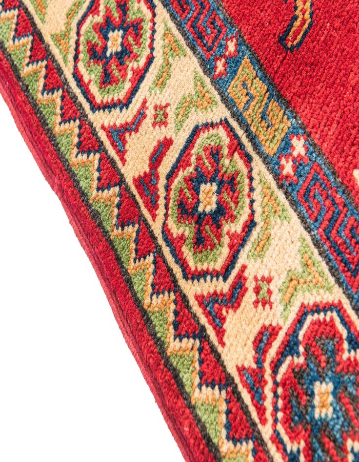 Detail image of 3' 4 x 4' 9  Hand Knotted Kazak Rug