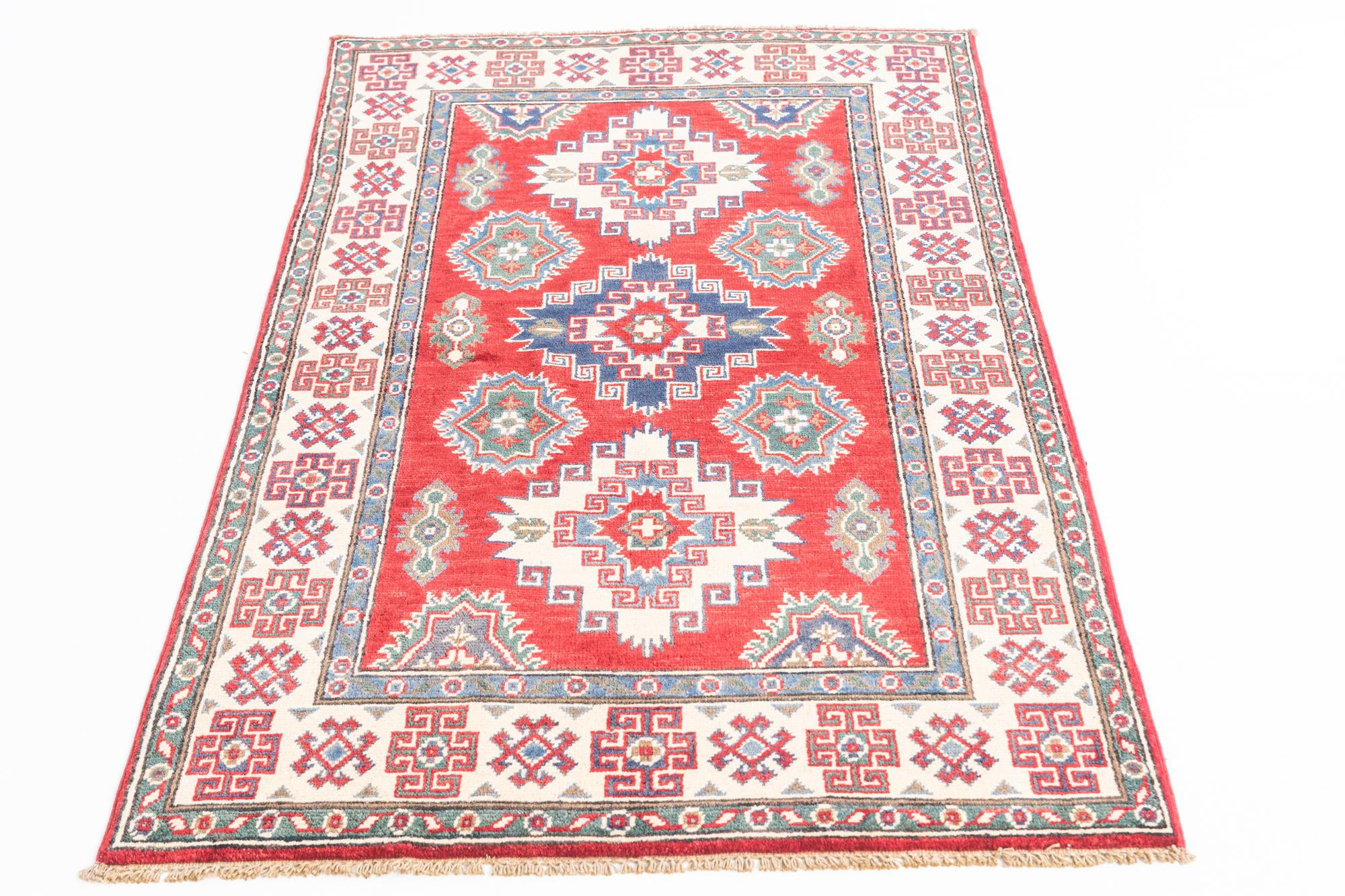 3' 2 x 5' Hand Knotted Kazak Rug