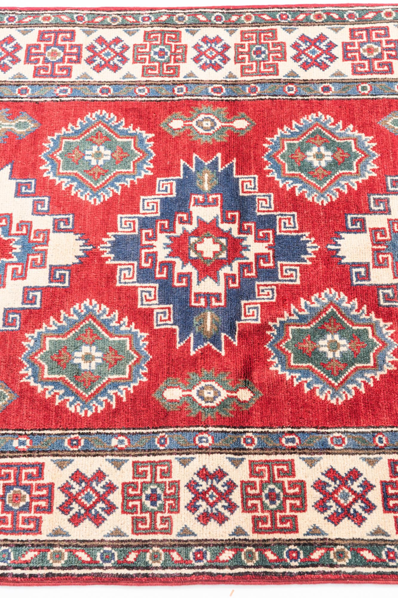 3' 2 x 5' Hand Knotted Kazak Rug