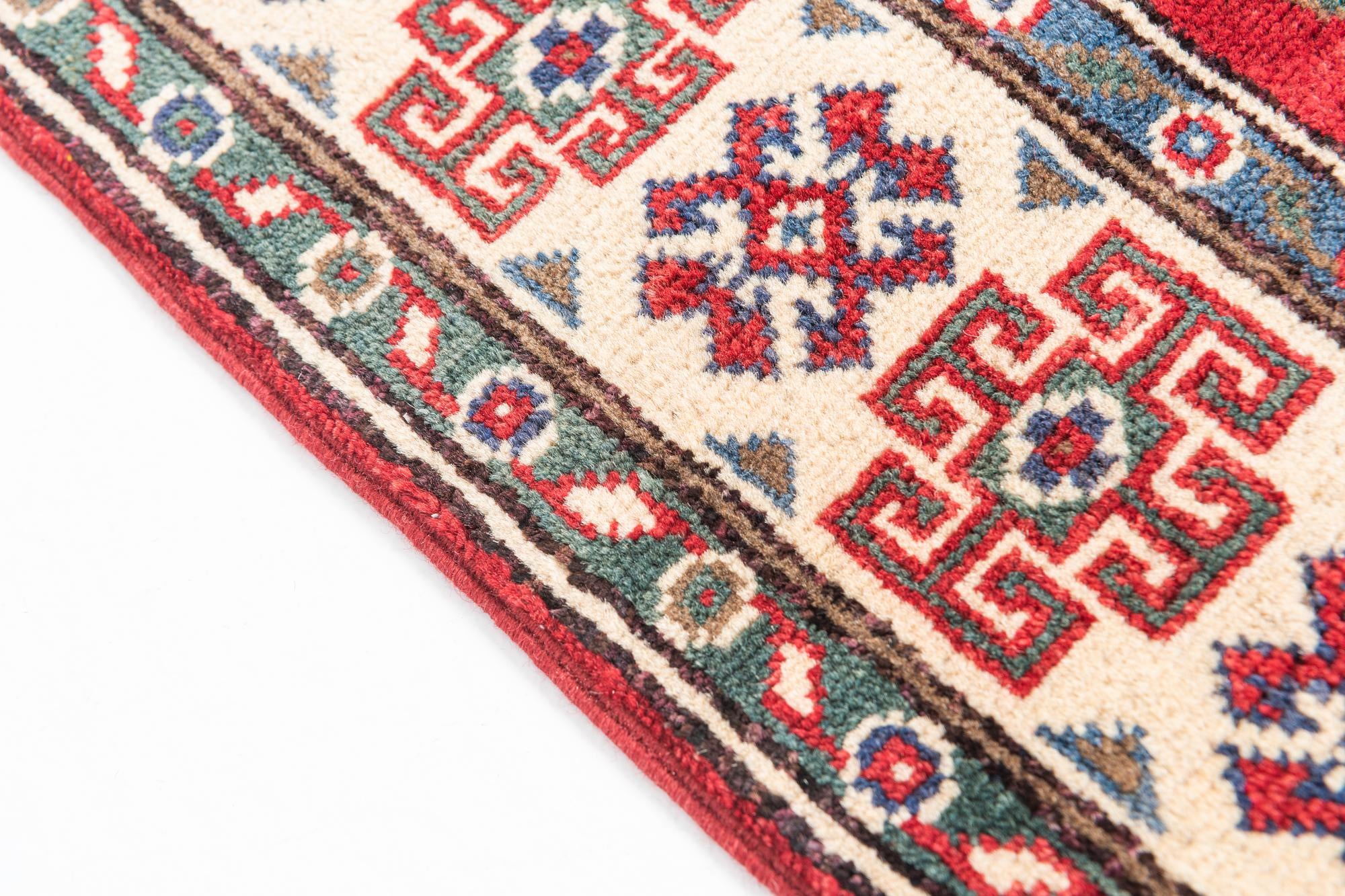 3' 2 x 5' Hand Knotted Kazak Rug
