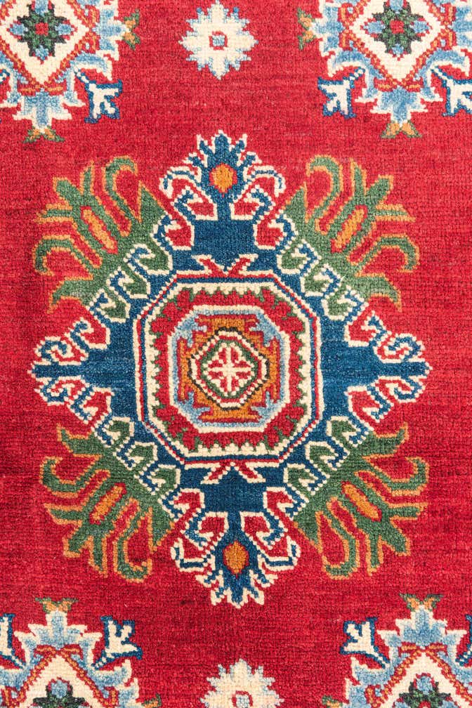 3' 4 x 5' Hand Knotted Kazak Rug