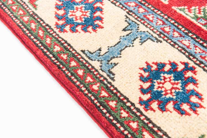 3' 4 x 5' Hand Knotted Kazak Rug