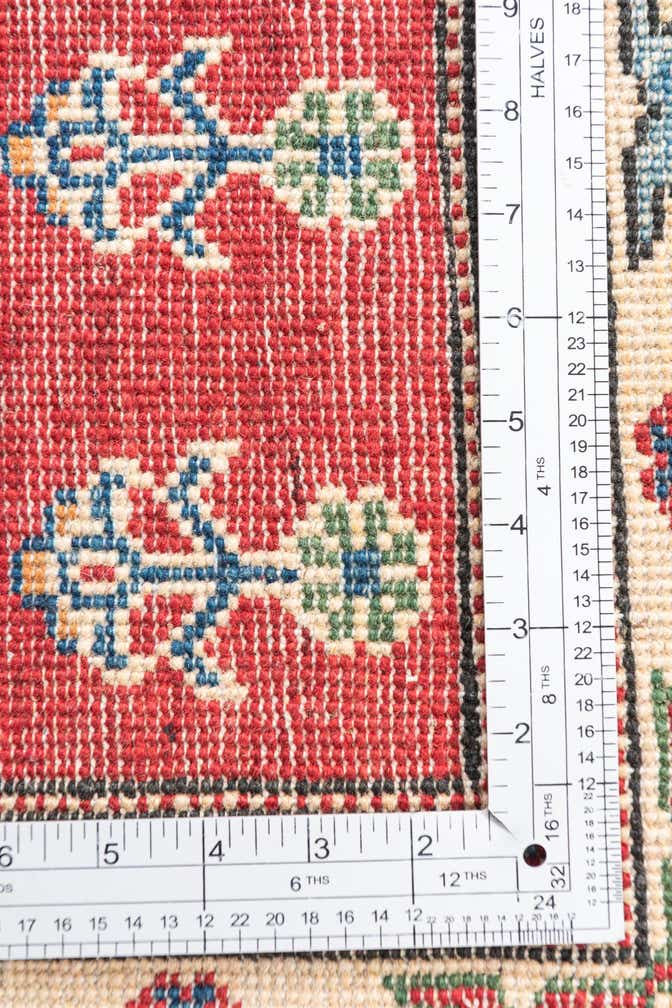 3' 4 x 5' Hand Knotted Kazak Rug