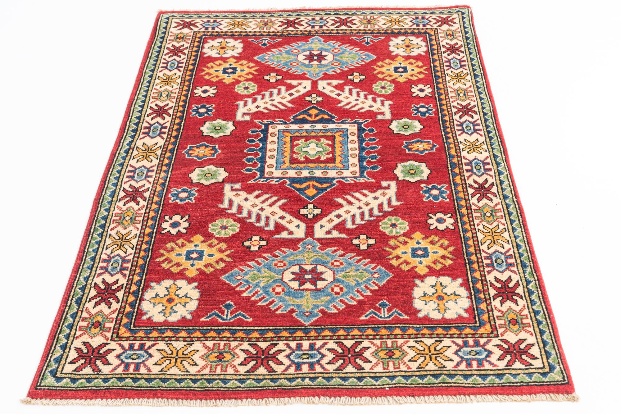 3' 3 x 5' Hand Knotted Kazak Rug