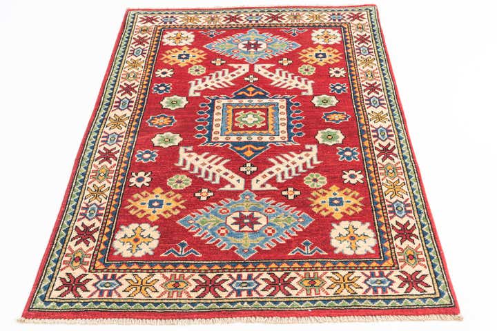 3' 3 x 5' Hand Knotted Kazak Rug