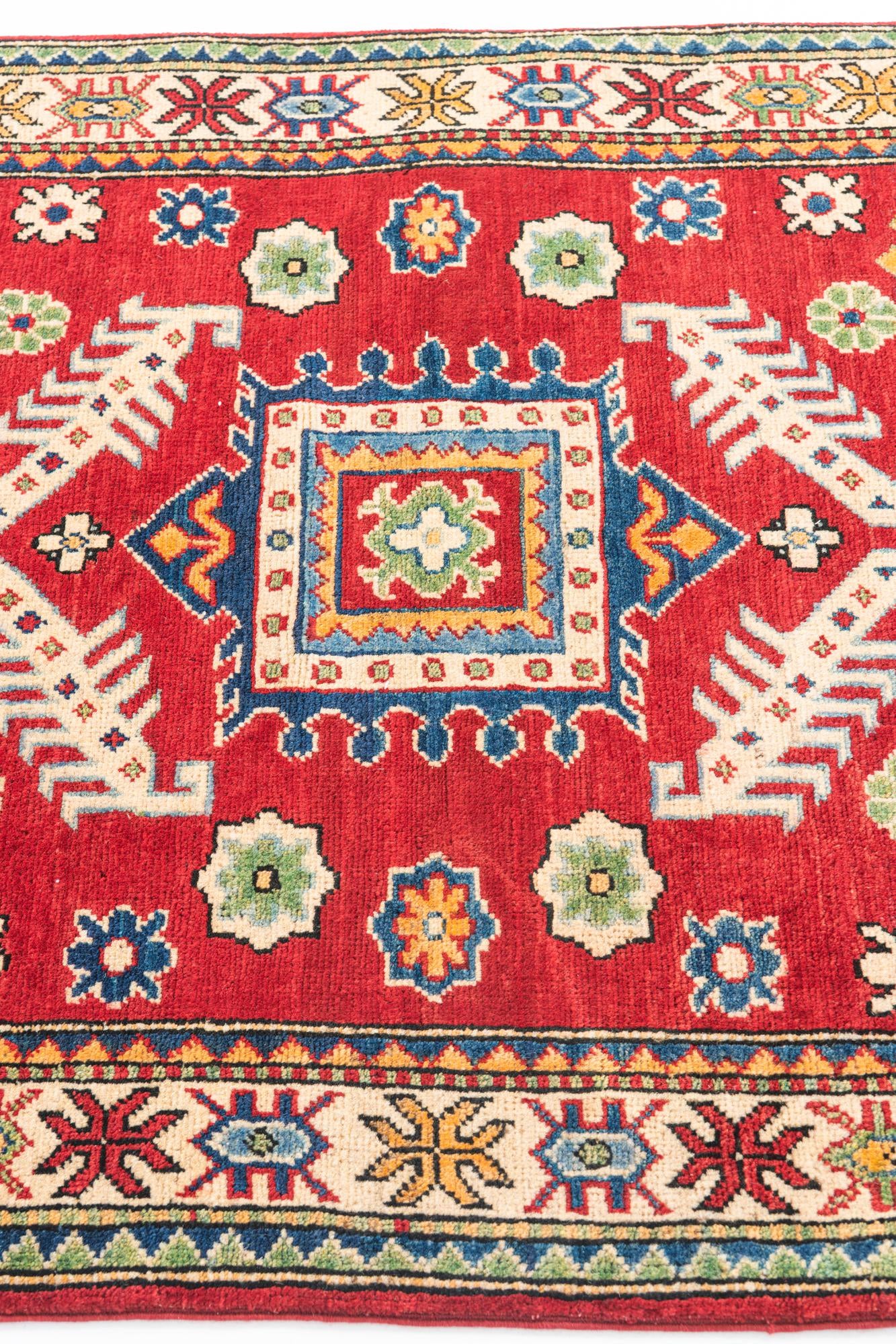 3' 3 x 5' Hand Knotted Kazak Rug
