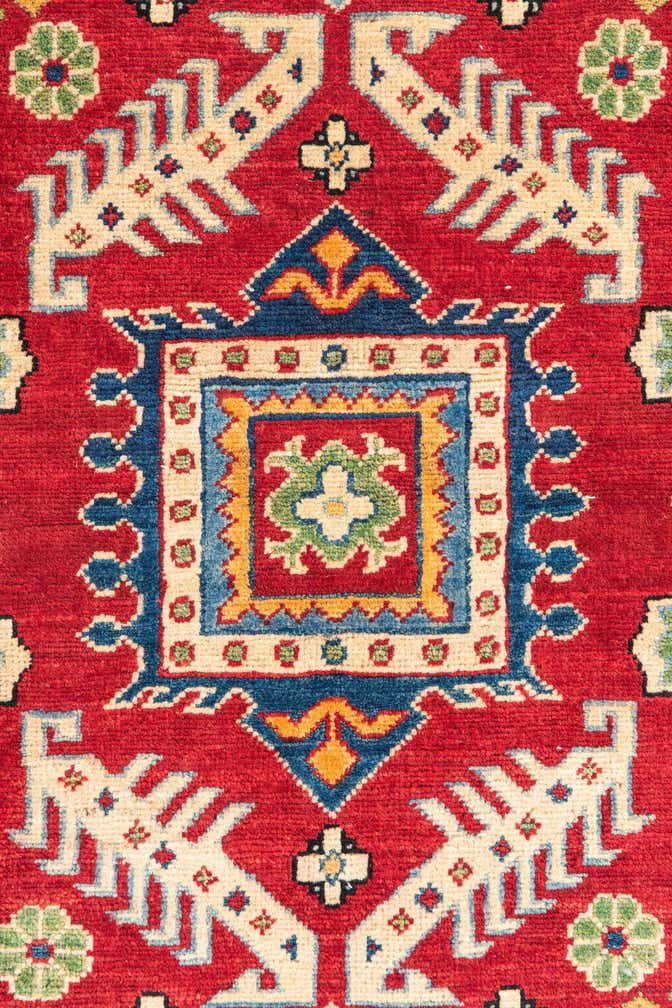 3' 3 x 5' Hand Knotted Kazak Rug