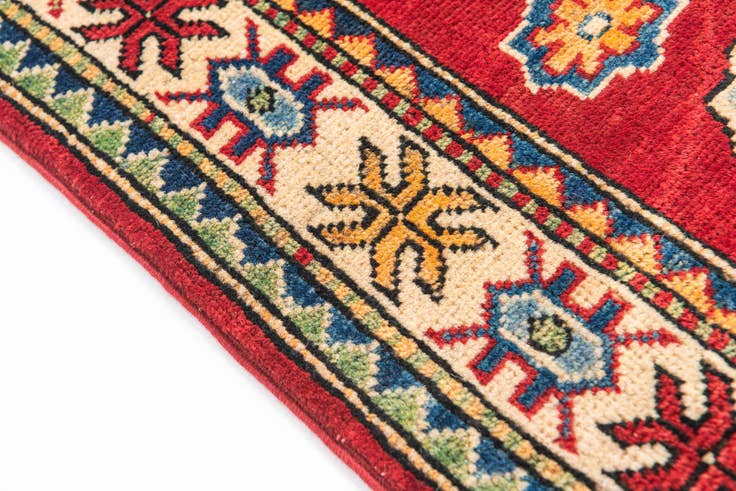 Detail image of 3' 3 x 5' Hand Knotted Kazak Rug