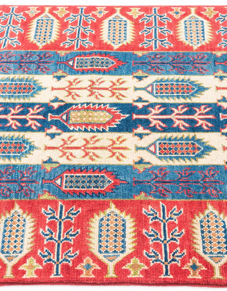 Detail image of 3' 4 x 5' 1  Hand Knotted Kazak Rug