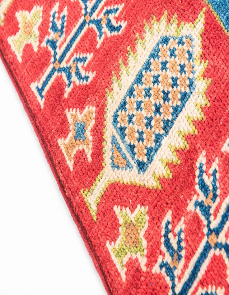 Detail image of 3' 4 x 5' 1  Hand Knotted Kazak Rug