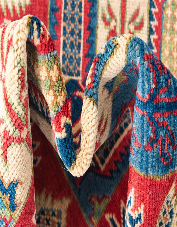 Detail image of 3' 4 x 5' 1  Hand Knotted Kazak Rug