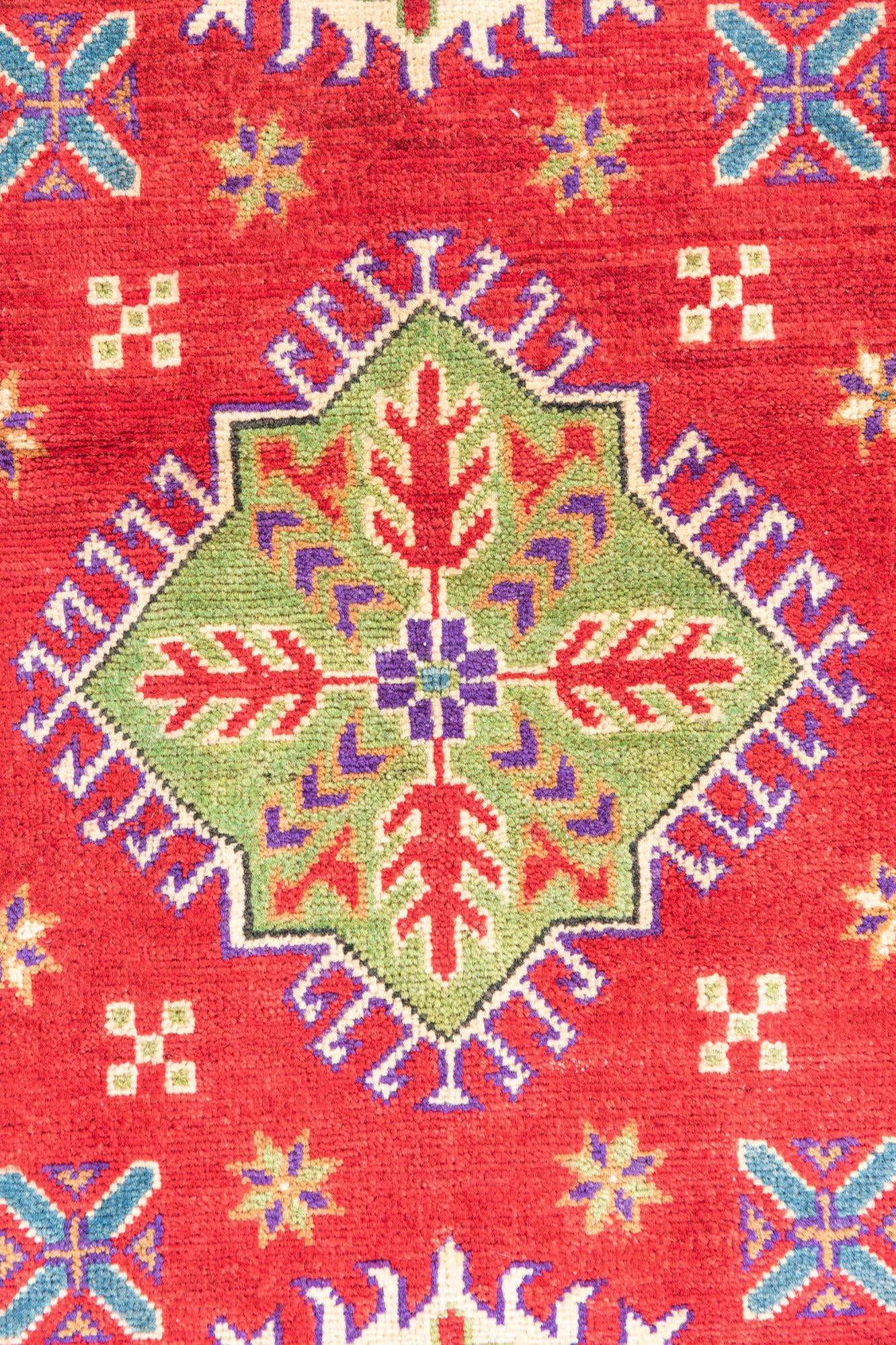 3' 3 x 5' Hand Knotted Kazak Rug
