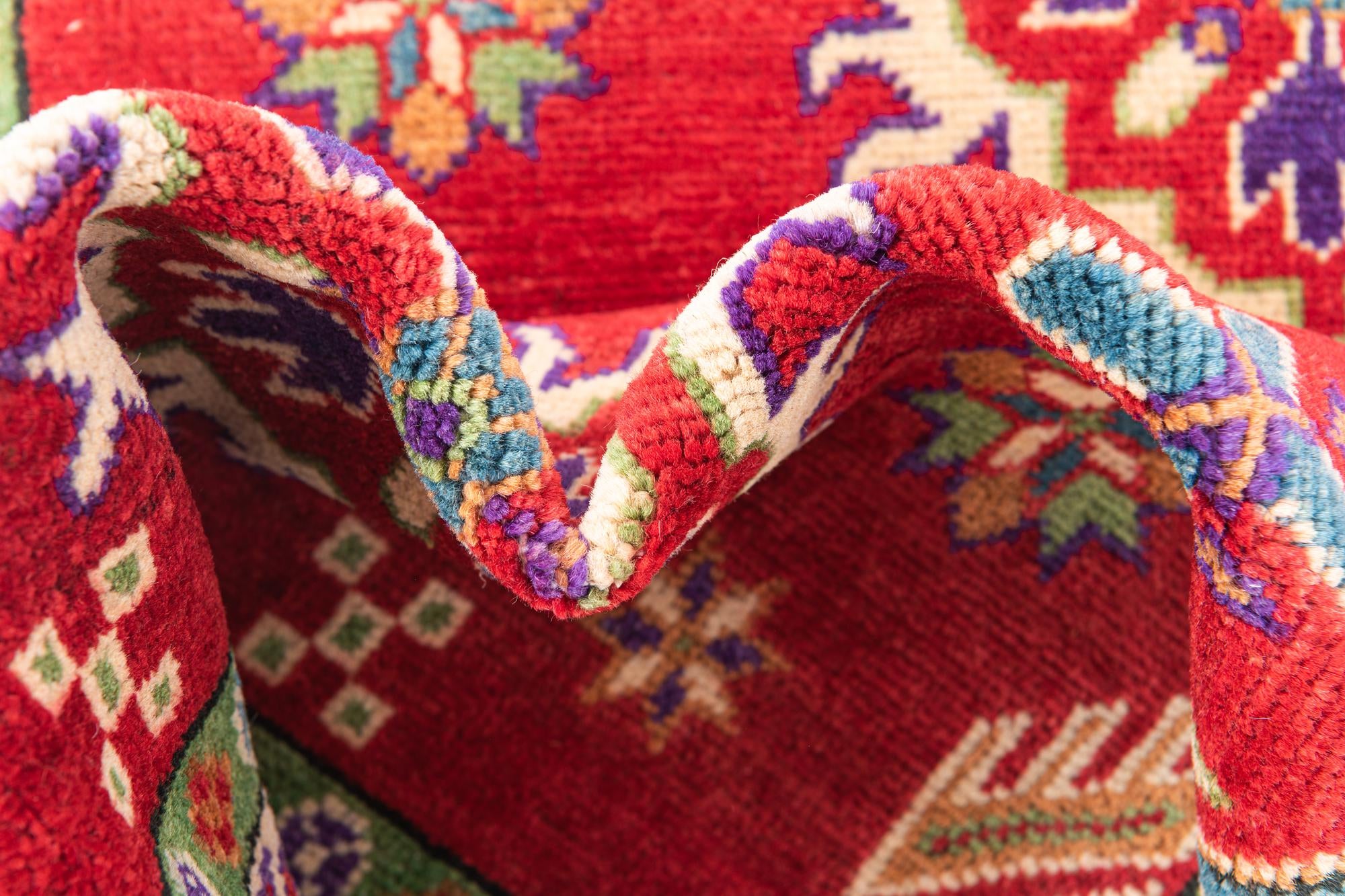 3' 3 x 5' Hand Knotted Kazak Rug