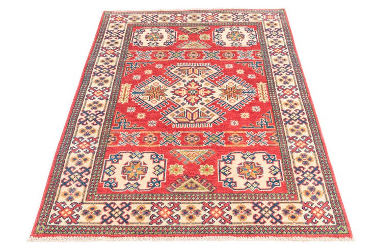 Detail image of 3' 5 x 5' Hand Knotted Kazak Rug