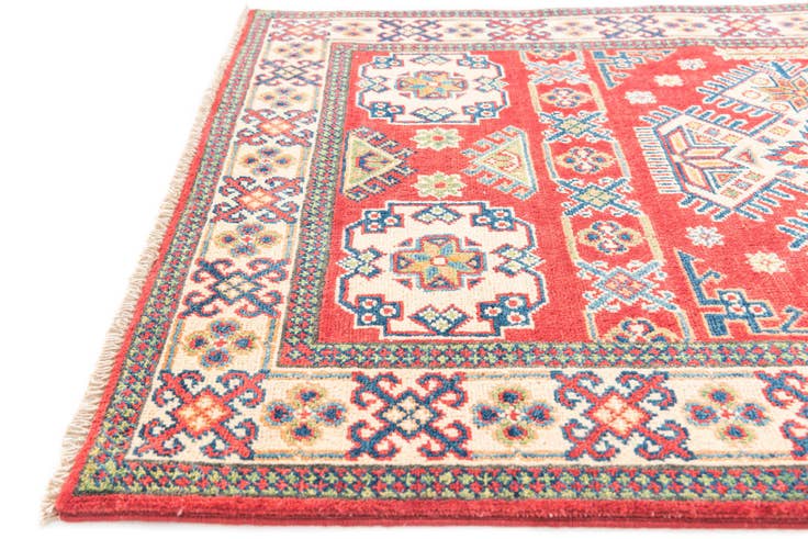Detail image of 3' 5 x 5' Hand Knotted Kazak Rug
