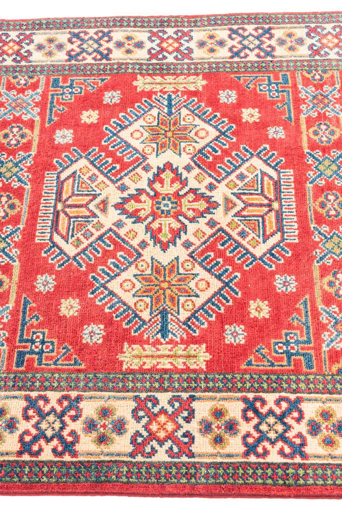 3' 5 x 5' Hand Knotted Kazak Rug