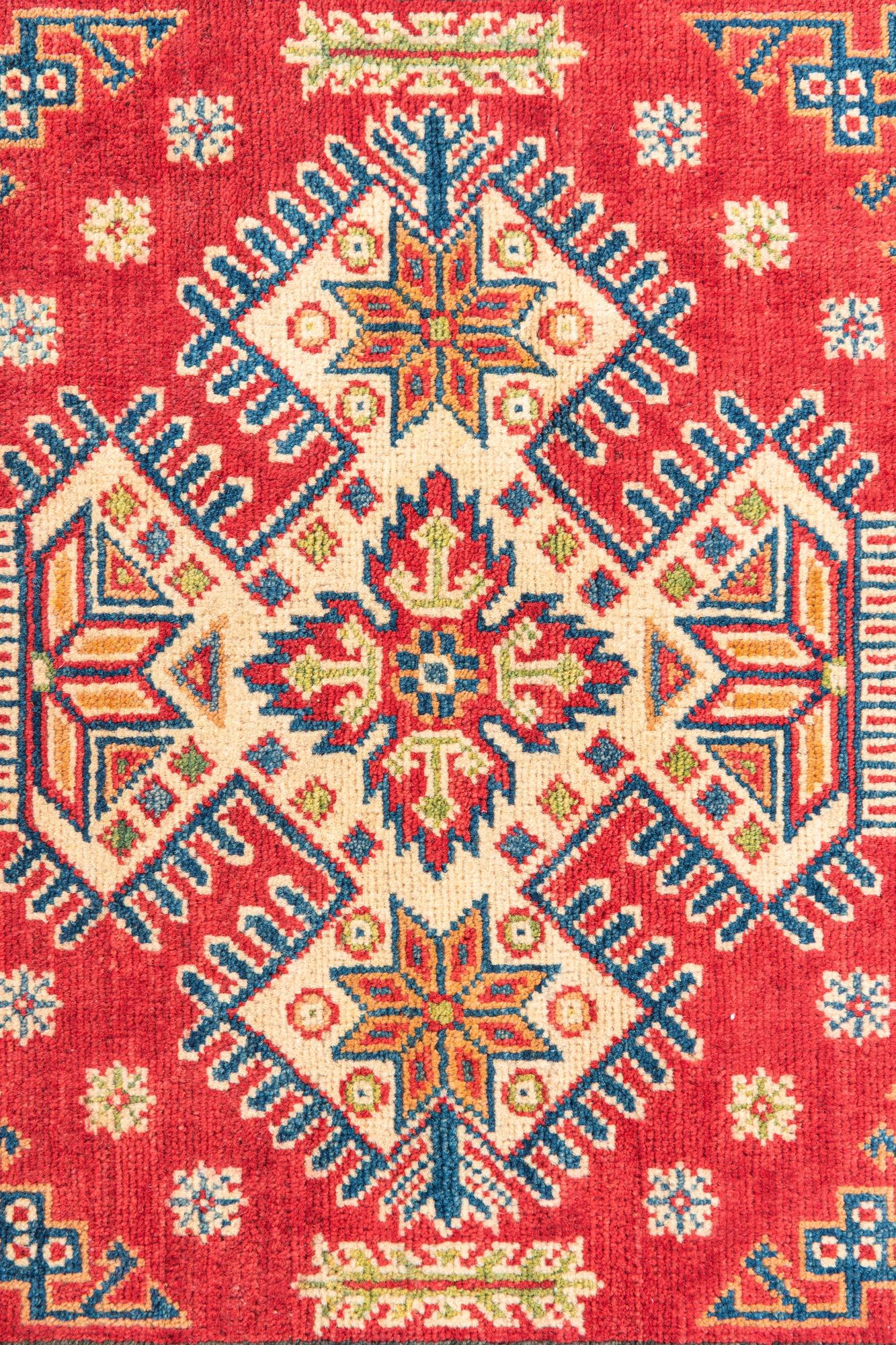 3' 5 x 5' Hand Knotted Kazak Rug