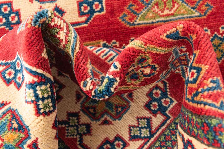 3' 5 x 5' Hand Knotted Kazak Rug