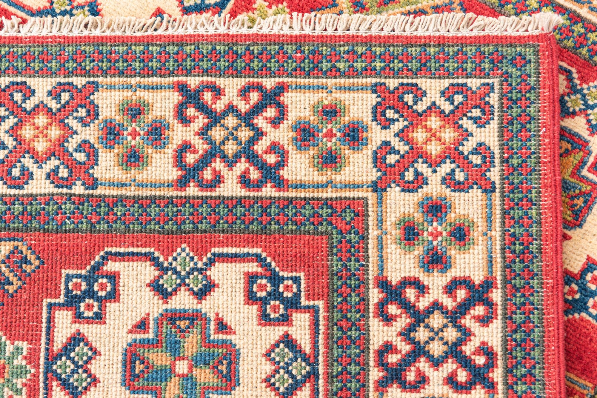 3' 5 x 5' Hand Knotted Kazak Rug