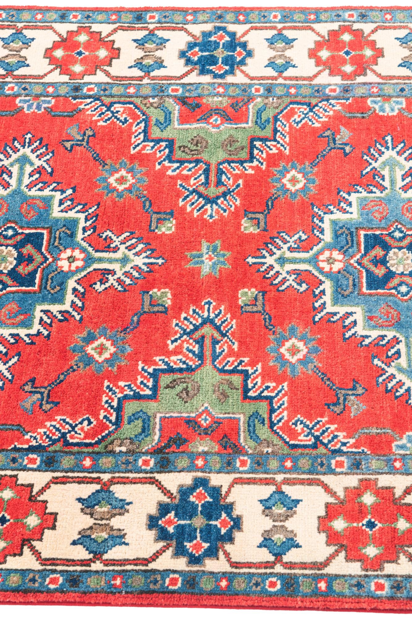 3' 3 x 5' Hand Knotted Kazak Rug