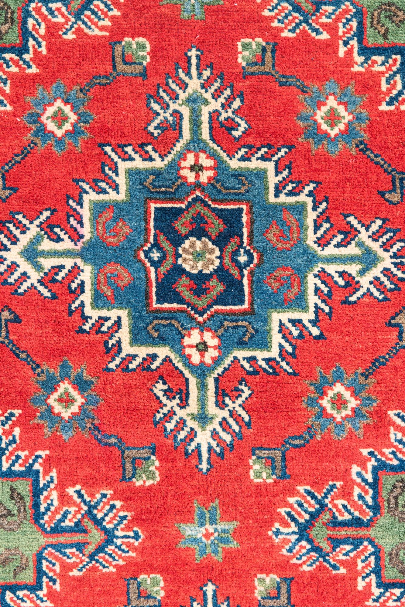 3' 3 x 5' Hand Knotted Kazak Rug