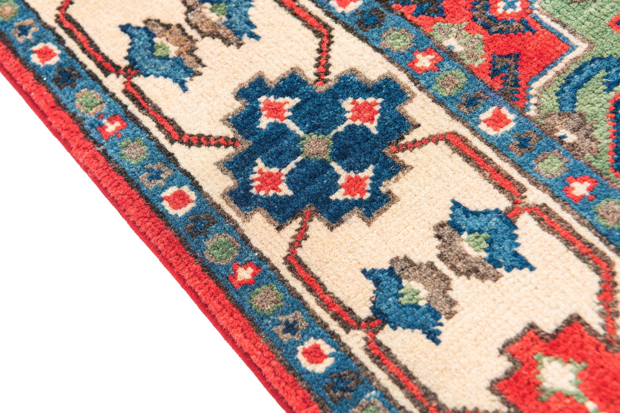 3' 3 x 5' Hand Knotted Kazak Rug