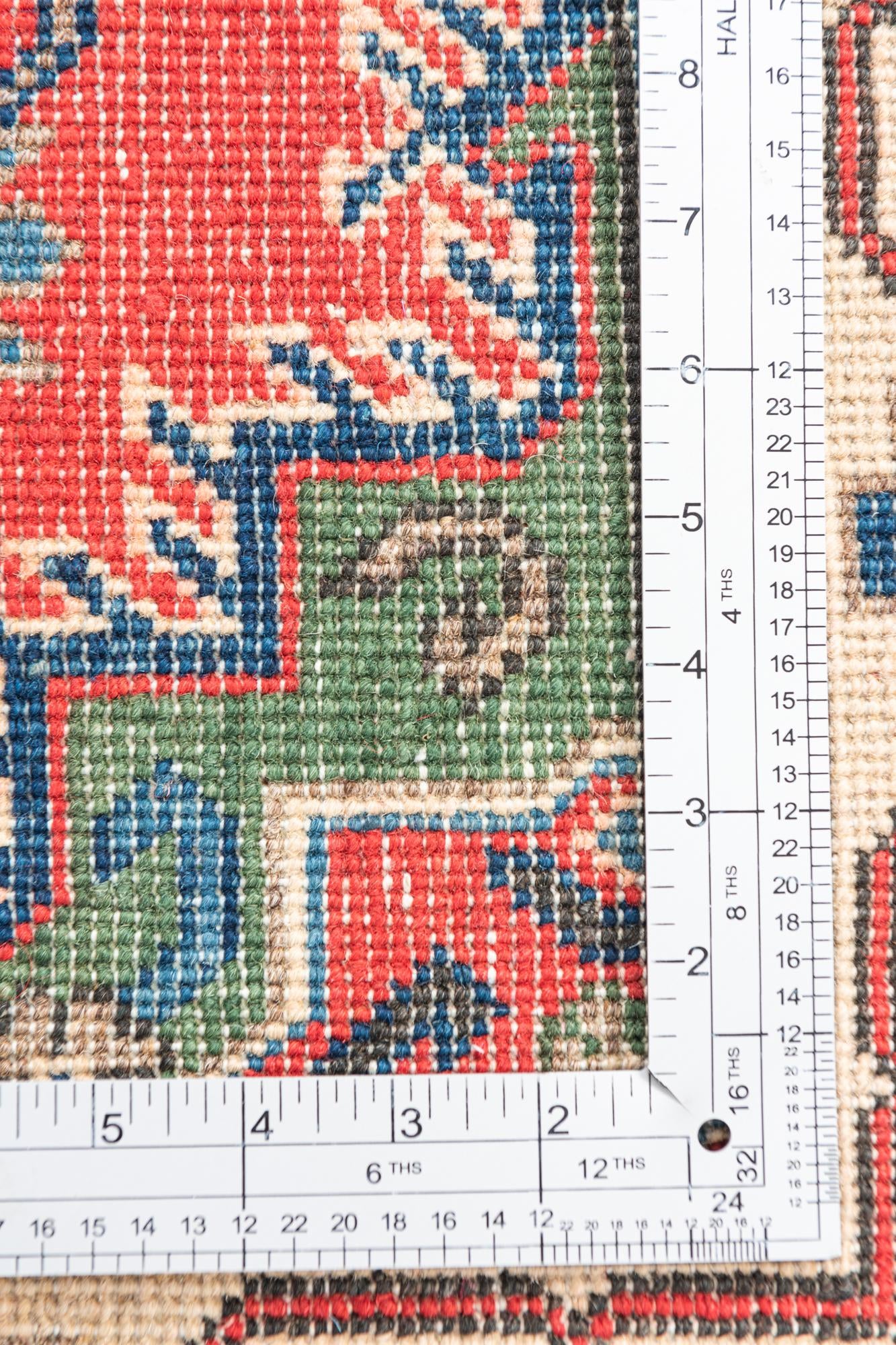 3' 3 x 5' Hand Knotted Kazak Rug