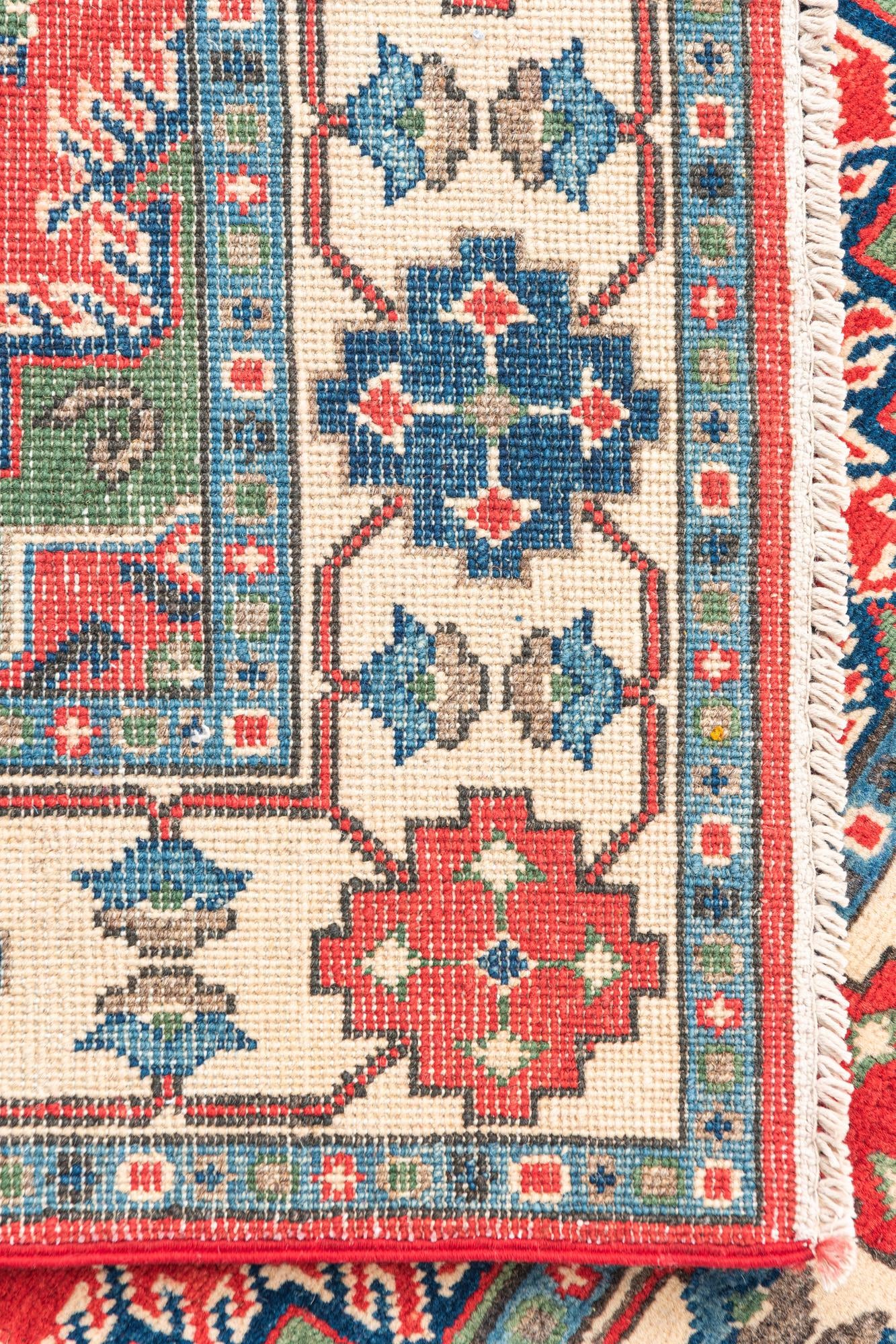 3' 3 x 5' Hand Knotted Kazak Rug