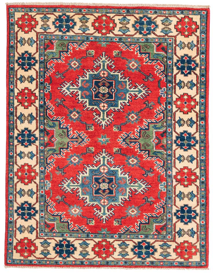 Detail image of 3' 3 x 5' Hand Knotted Kazak Rug