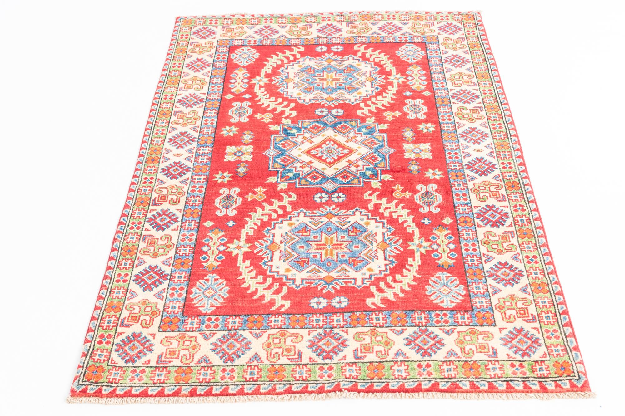 3' 3 x 5' Hand Knotted Kazak Rug