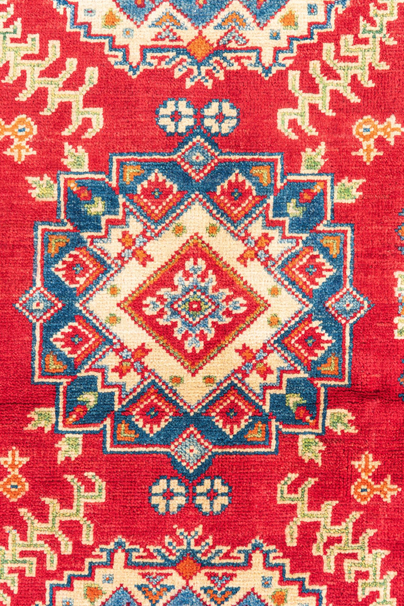 3' 3 x 5' Hand Knotted Kazak Rug