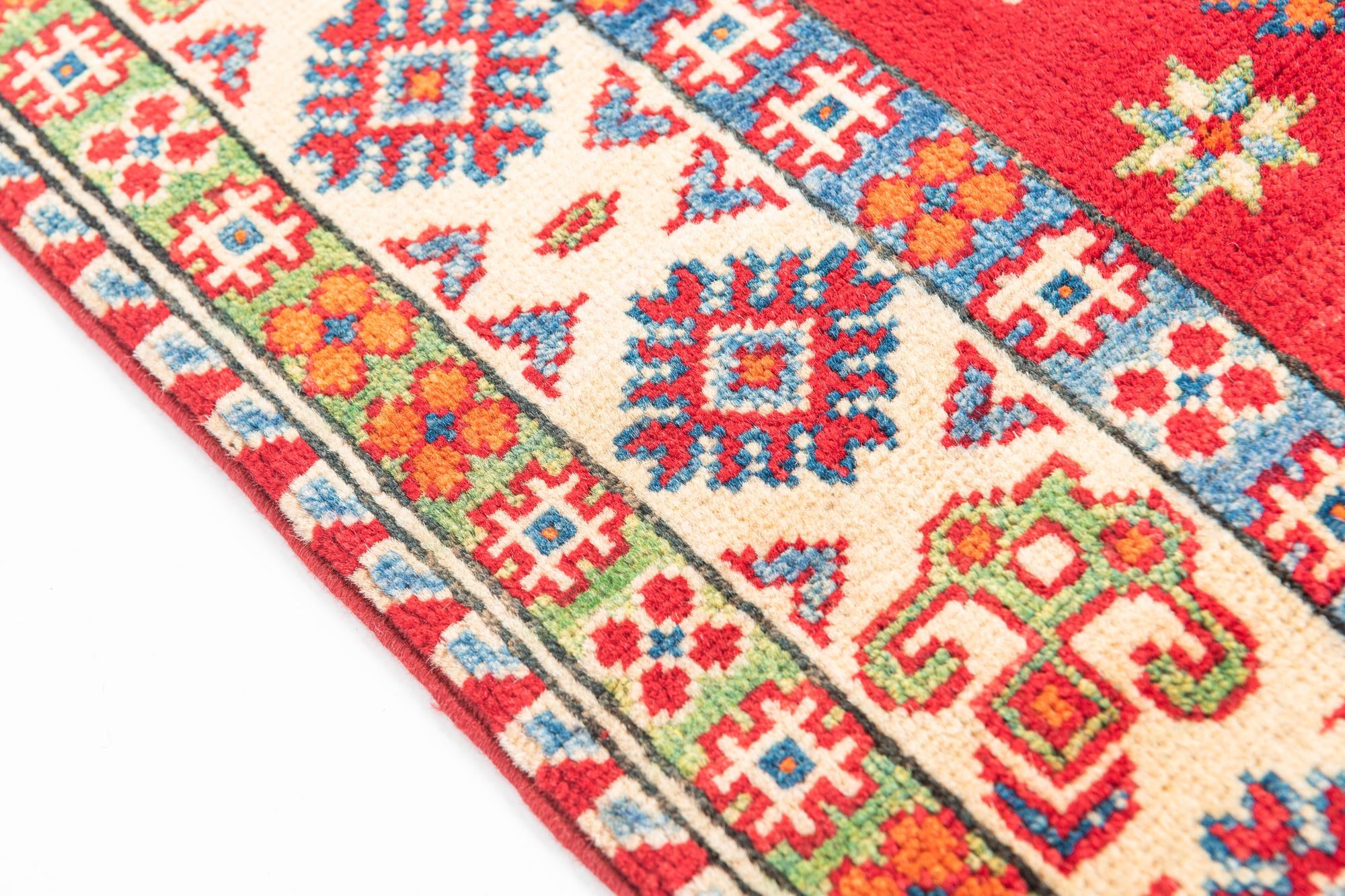 3' 3 x 5' Hand Knotted Kazak Rug