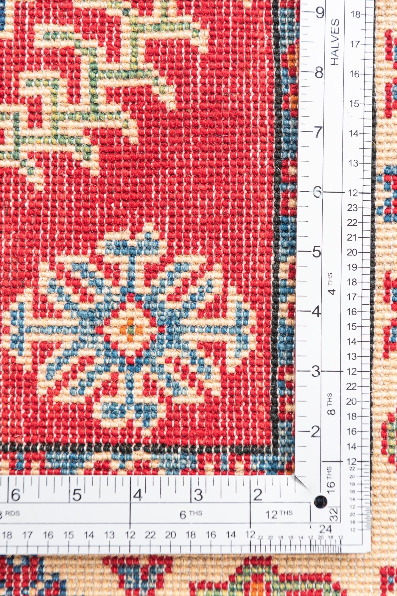 3' 3 x 5' Hand Knotted Kazak Rug