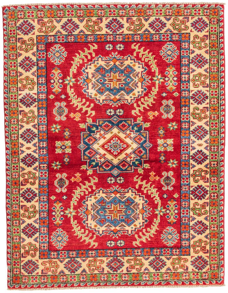 Detail image of 3' 3 x 5' Hand Knotted Kazak Rug