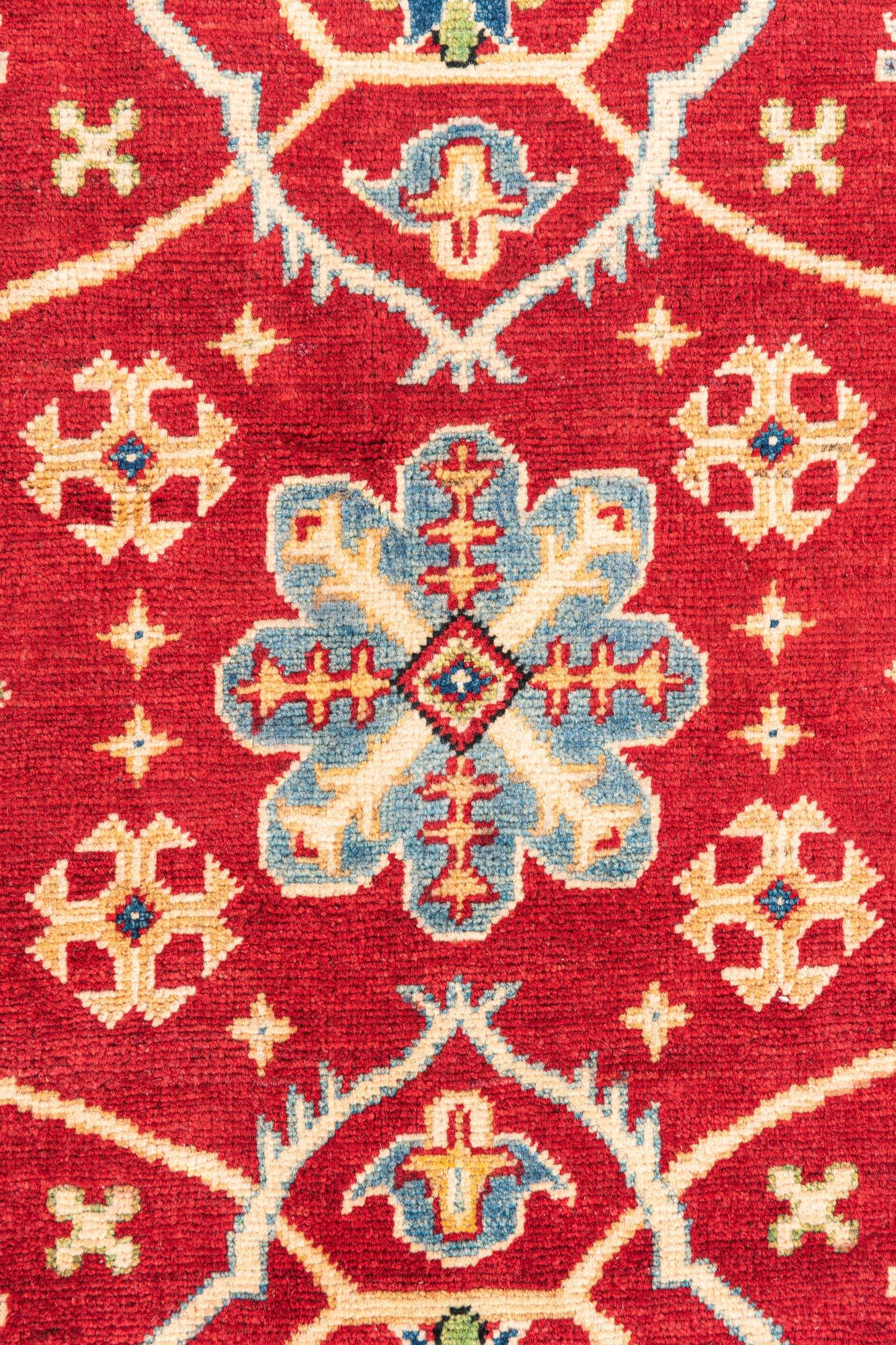 3' 2 x 5' Hand Knotted Kazak Rug