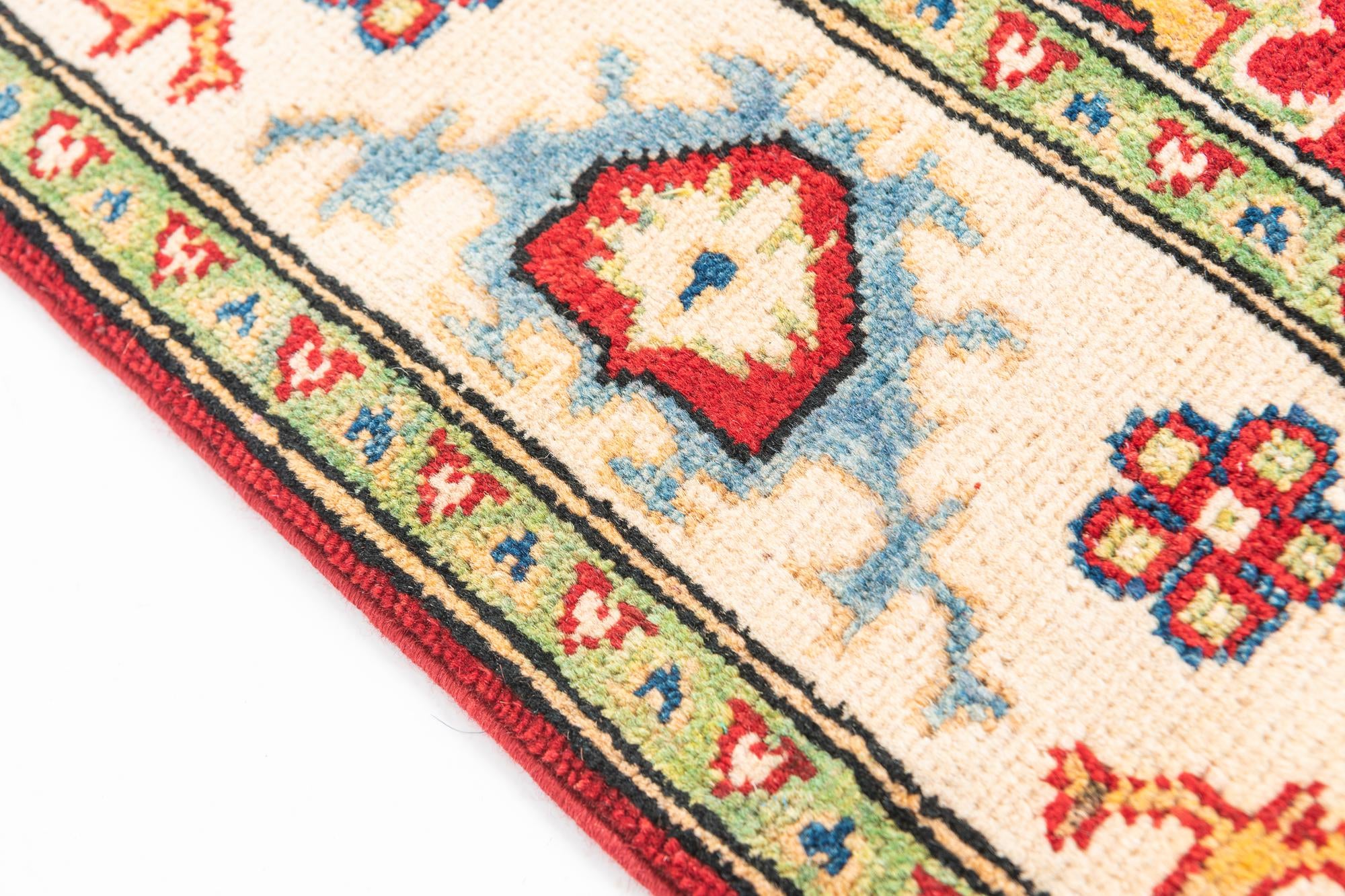 3' 2 x 5' Hand Knotted Kazak Rug