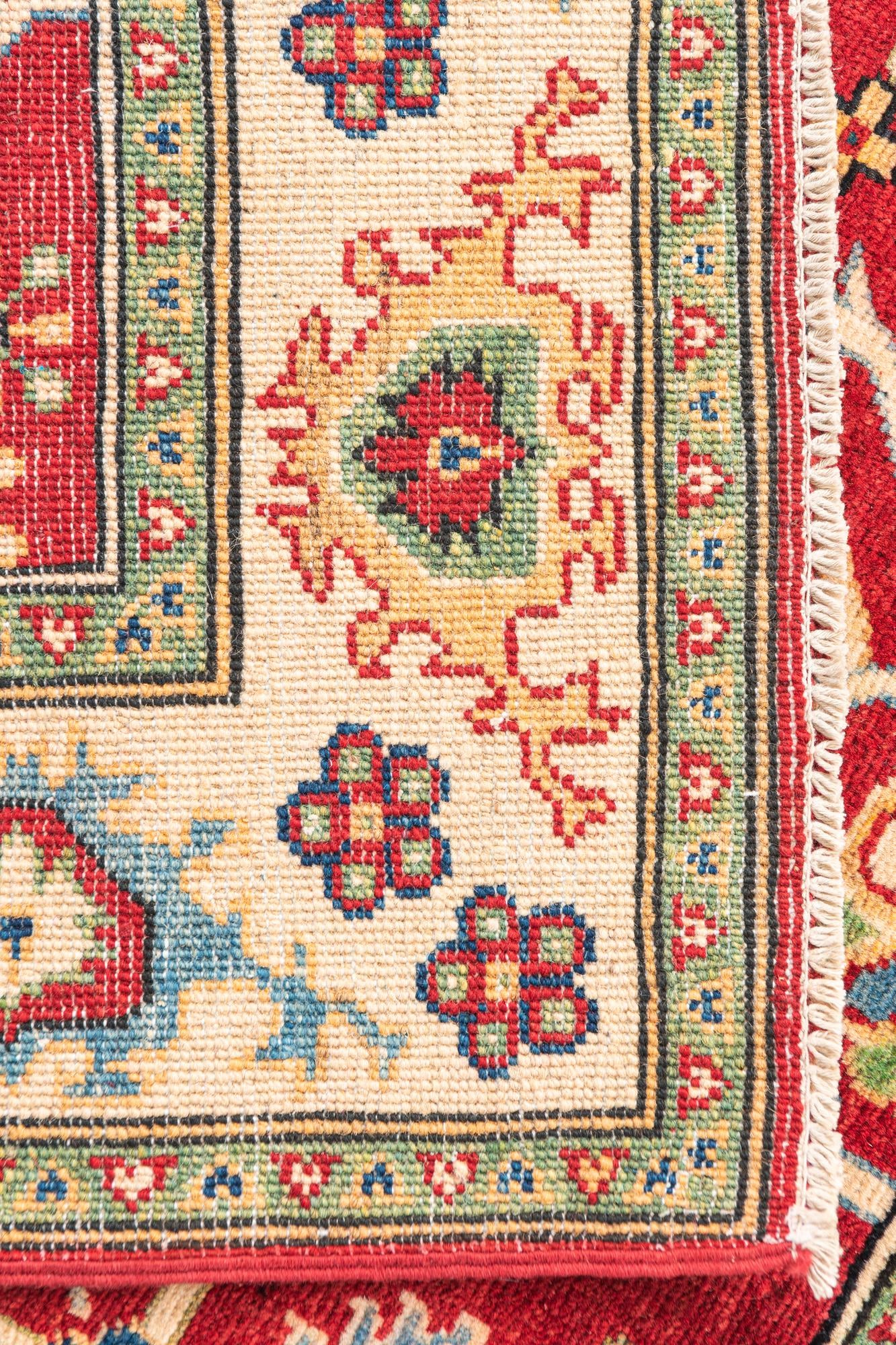 3' 2 x 5' Hand Knotted Kazak Rug