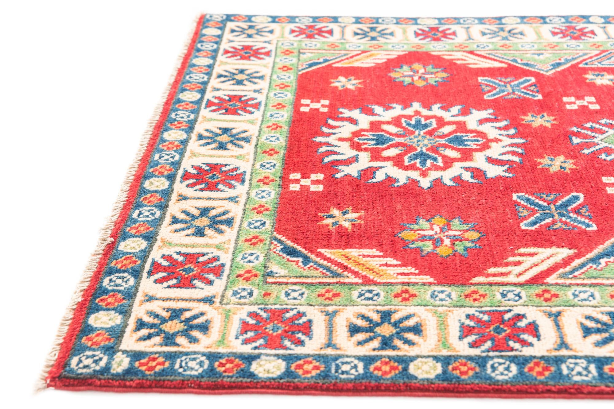 3' 2 x 5' Hand Knotted Kazak Rug