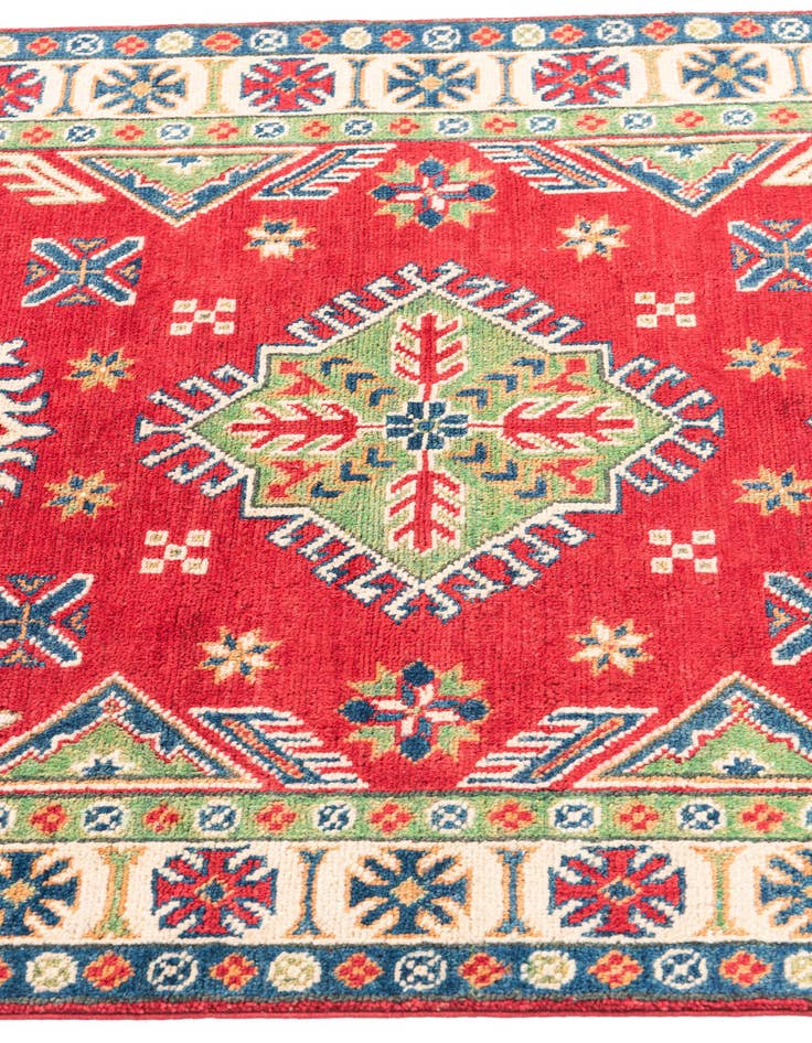 Detail image of 3' 2 x 5'  Hand Knotted Kazak Rug