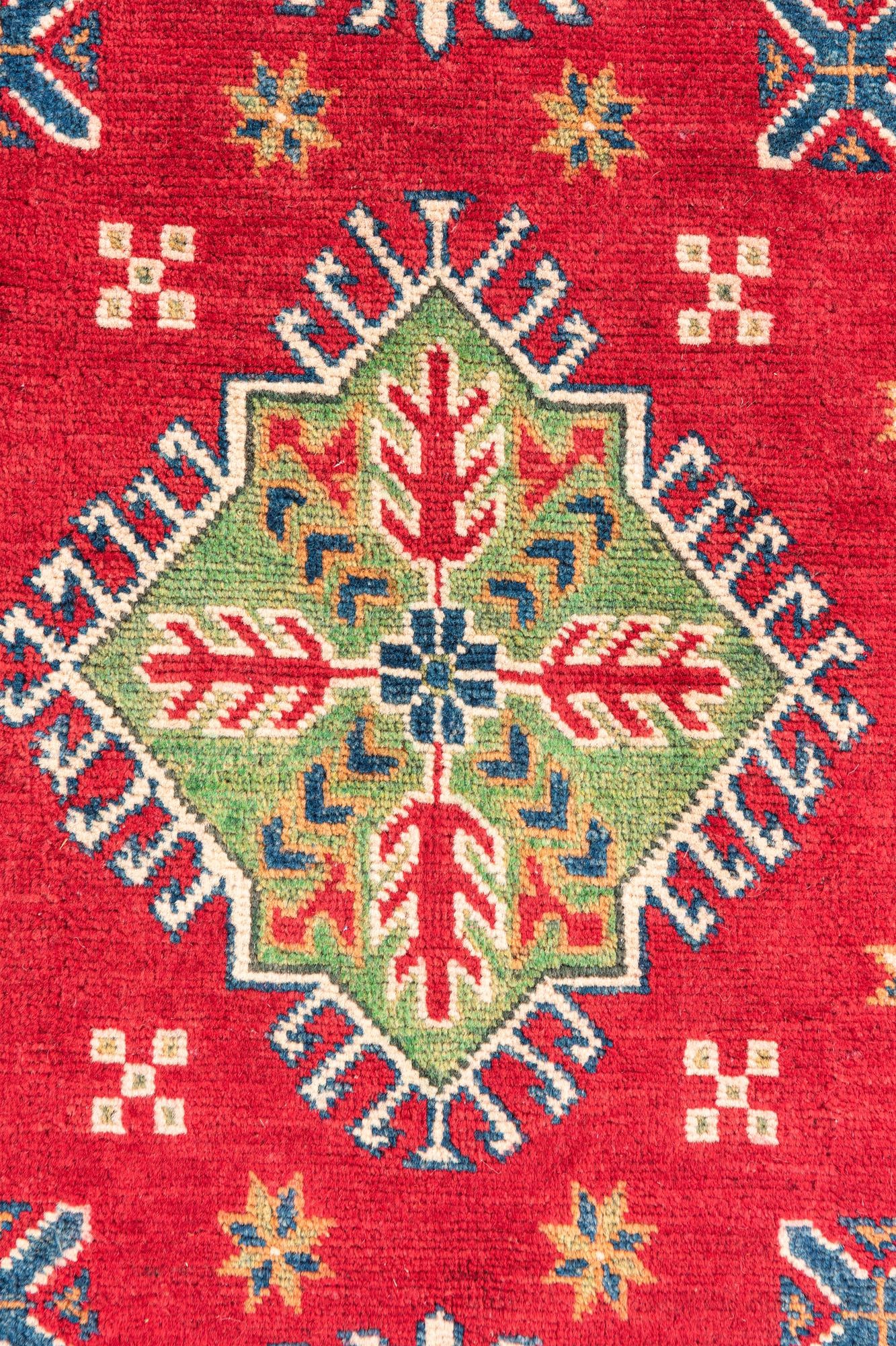 3' 2 x 5' Hand Knotted Kazak Rug
