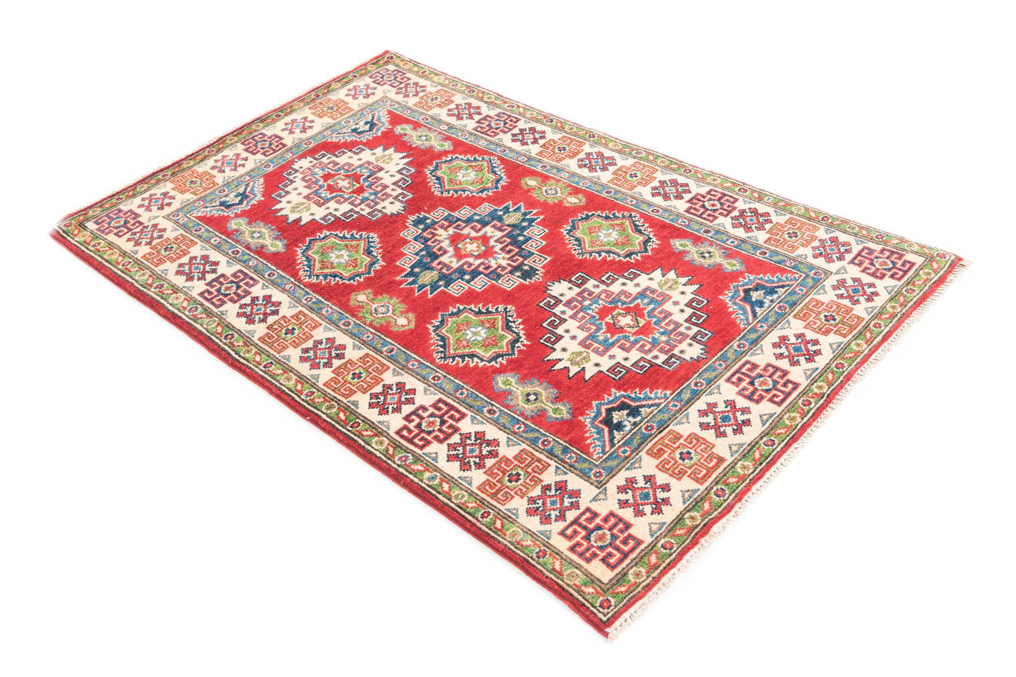 3' 2 x 5' 1 Hand Knotted Kazak Rug